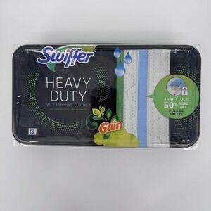 Swiffer Heavy Duty Wet Mopping Cloths Gain Scent 10 Ct Floor Mop Refill Pads